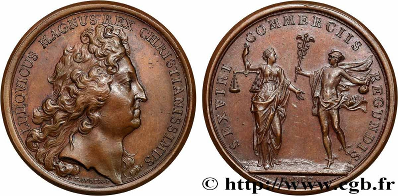 LOUIS XIV "THE SUN KING"
Type : Médaille, Chambre de commerce 
Date : 1700 
Meta...