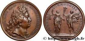 LOUIS XIV "THE SUN KING"
Type : Médaille, Chambre de commerce 
Date : 1700 
Metal : copper 
Diameter : 41  mm
Engraver : MAUGER J. 
Weight : 33,50  g....
