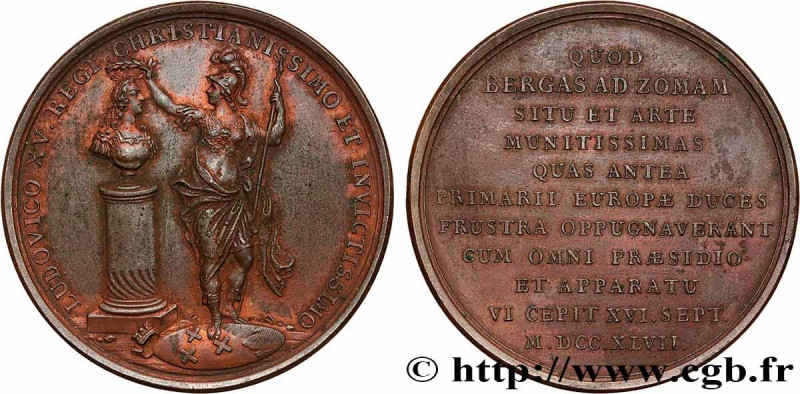 LOUIS XV THE BELOVED
Type : Médaille, Prise de Berg-op-Zoom 
Date : 1747 
Metal ...