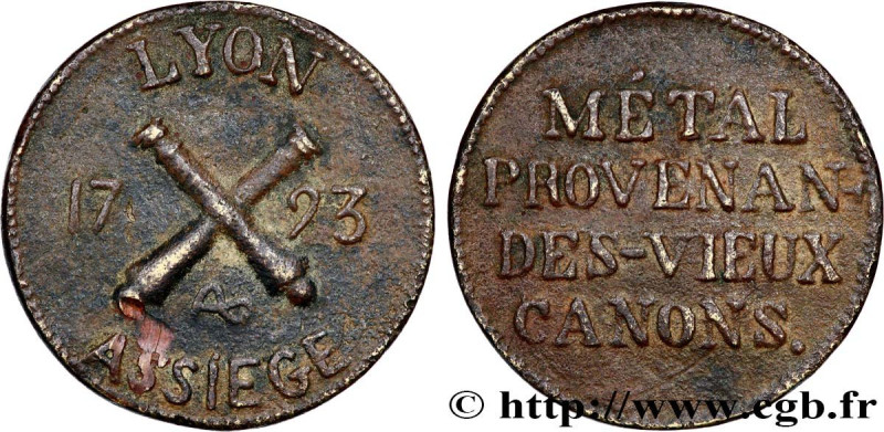 THE CONVENTION
Type : Médaille, Lyon assiégé 
Date : 1793 
Mint name / Town : 69...