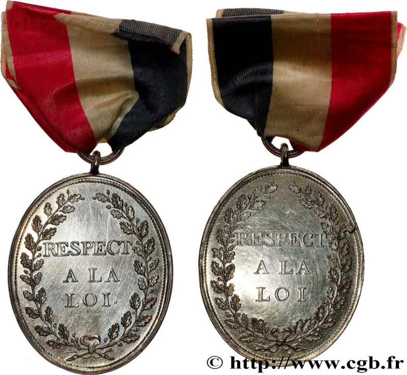 THE CONVENTION
Type : Médaille, Respect à la loi 
Date : c.1793 
Metal : silver ...