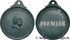 LOUIS XVIII
Type : Médaille, Enseignement mutuel, Premier 
Date : 1816 
Metal : various 
Diameter : 43,5  mm
Weight : 4,70  g.
Edge : lisse 
Puncheon ...