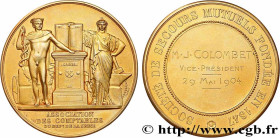INSURANCES
Type : Médaille de récompense, Société de secours mutuels, Association des comptables 
Date : 1904 
Metal : gold plated silver 
Diameter : ...