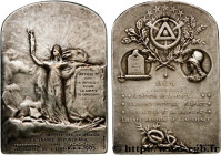 III REPUBLIC
Type : Plaquette, Liberté de conscience, Loi du 9 juillet 1905 
Date : 1905 
Metal : silver plated bronze 
Diameter : 90,5  mm
Weight : 4...