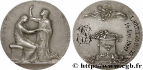 LOVE AND MARRIAGE
Type : Médaille de mariage, A elle toujours 
Date : 1909 
Metal : silver 
Millesimal fineness : 950  ‰
Diameter : 42  mm
Engraver : ...
