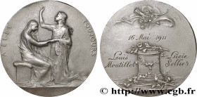 LOVE AND MARRIAGE
Type : Médaille de mariage, A elle toujours 
Date : 1911 
Metal : silver 
Millesimal fineness : 950  ‰
Diameter : 36,5  mm
Engraver ...