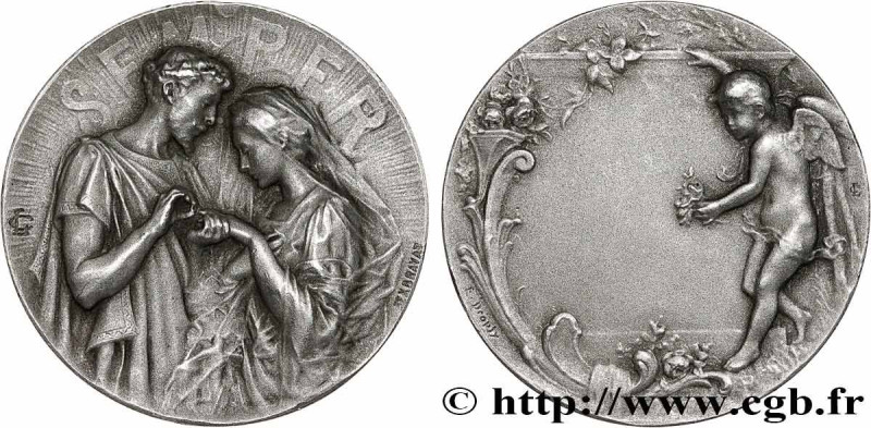 LOVE AND MARRIAGE
Type : Médaille, SEMPER 
Date : n.d. 
Metal : silver 
Diameter...