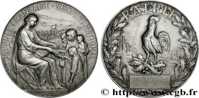 FRENCH THIRD REPUBLIC
Type : Journée française, secours national 
Date : 1915 
Metal : silver 
Millesimal fineness : 950  ‰
Diameter : 49,5  mm
Engrav...