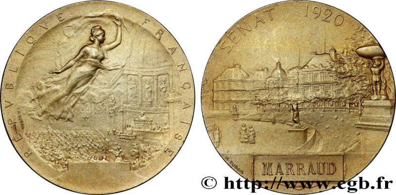 III REPUBLIC
Type : Médaille, Sénat 
Date : 1920 
Metal : gold plated silver 
Mi...