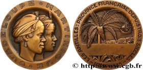 FRENCH ANTILLES
Type : Médaille, Tri-centenaire des Antilles, Guadeloupe et Martinique 
Date : 1935 
Metal : bronze 
Diameter : 62,5  mm
Engraver : CO...
