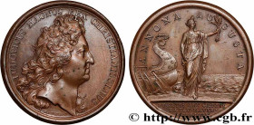 LOUIS XIV "THE SUN KING"
Type : Médaille, La France pourvue de blé 
Date : 1694 
Metal : copper 
Diameter : 41  mm
Engraver : Mauger Jean 
Weight : 30...