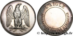 INSURANCES
Type : L’Aigle 
Date : 1843 
Metal : silver 
Diameter : 38  mm
Orientation dies : 12  h.
Weight : 22  g.
Edge : Lisse + poinçon Corne 1 ARG...
