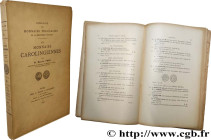BOOKS - ROYAL, MEROVINGIAN, CAROLINGIAN AND CAPETIAN COINS
Type : PROU M., Catalogue des monnaies carolingiennes de la Bibliothèque nationale, Paris, ...