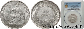FRENCH COCHINCHINA
Type : 20 Centimes 
Date : 1879 
Mint name / Town : Paris 
Quantity minted : 350000 
Metal : silver 
Millesimal fineness : 900  ‰
D...