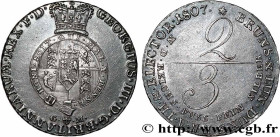 GERMANY - KINGDOM OF HANOVER - GEORGE III OF THE UNITED KINGDOM
Type : 2/3 Thaler  
Date : 1807 
Mint name / Town : Hanovre 
Metal : silver 
Millesima...