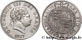 GREAT BRITAIN - GEORGE III
Type : 1/2 Crown  
Date : 1817 
Quantity minted : 8093000 
Metal : silver 
Millesimal fineness : 925  ‰
Diameter : 32  mm
O...