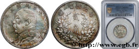 CHINA
Type : 2 Chiao ou 20 Cents Yuan Shikai an 3 
Date : 1914 
Quantity minted : - 
Metal : silver 
Millesimal fineness : 700  ‰
Diameter : 22,5  mm
...