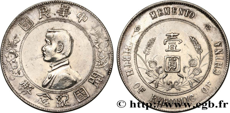 CHINA
Type : 1 Yuan Sun Yat-Sen - Naissance de la République 
Date : 1927 
Metal...