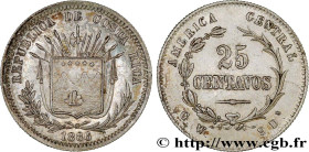 COSTA RICA
Type : 25 Centavos 
Date : 1886 
Mint name / Town : San José 
Quantity minted : 100000 
Metal : silver 
Millesimal fineness : 750  ‰
Diamet...