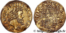 ITALY - KINGDOM OF NAPLES - CHARLES V
Type : Ducat d’or 
Date : n.d. 
Mint name / Town : Naples 
Quantity minted : - 
Metal : gold 
Diameter : 22,74  ...