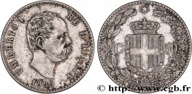 ITALY - KINGDOM OF ITALY - UMBERTO I
Type : 50 Centesimi  
Date : 1889 
Mint name / Town : Rome 
Quantity minted : 635231 
Metal : silver 
Millesimal ...