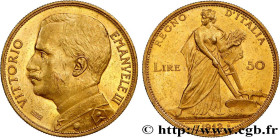 ITALY - KINGDOM OF ITALY - VICTOR-EMMANUEL III
Type : 50 Lire 
Date : 1912 
Mint name / Town : Rome 
Quantity minted : 11230 
Metal : gold 
Millesimal...