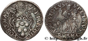 ITALY - PAPAL STATES - PIUS IV (Giovanni Angelo Medici)
Type : Teston 
Date : N.D. 
Mint name / Town : Rome 
Quantity minted : - 
Metal : silver 
Diam...