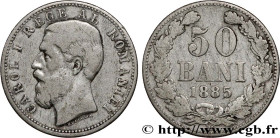 ROMANIA - CHARLES I
Type : 50 Bani  
Date : 1885 
Quantity minted : 200000 
Metal : silver 
Millesimal fineness : 835  ‰
Diameter : 18  mm
Orientation...