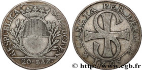 SWITZERLAND - CONFEDERATION OF HELVETIA - CANTON OF SOLOTHURN
Type : 20 Batzen 
Date : 1795 
Quantity minted : - 
Metal : silver 
Diameter : 33,5  mm
...