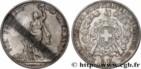SWITZERLAND
Type : 5 Franken, concours de tir de Zurich 
Date : 1872 
Quantity minted : 10000 
Metal : silver 
Millesimal fineness : 900  ‰
Diameter :...