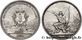 SWITZERLAND
Type : 5 Francs, monnaie de Tir, Saint-Gall 
Date : 1874 
Quantity minted : 15000 
Metal : silver 
Millesimal fineness : 900  ‰
Diameter :...