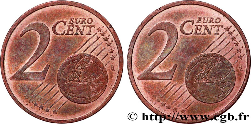 EUROPEAN CENTRAL BANK
Type : 2 Cent Euro biface - double face commune 
Date : n....