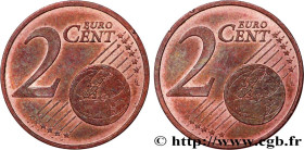 EUROPEAN CENTRAL BANK
Type : 2 Cent Euro biface - double face commune 
Date : n.d. 
Quantity minted : - 
Metal : copper plated steel 
Diameter : 18,75...