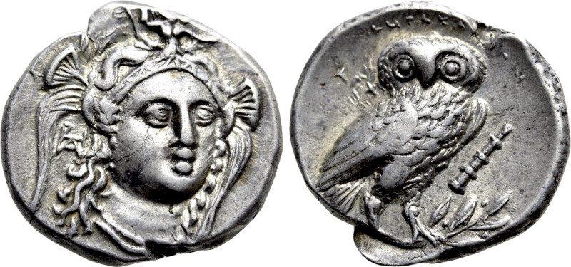 LUCANIA. Herakleia. Drachm (Circa 281-278 BC). 

Obv: Head of Athena facing sl...