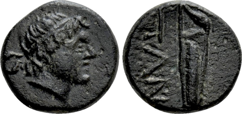 CIMMERIAN BOSPOROS. Pantikapaion. Ae (Circa 200-150 BC). 

Obv: Laureate head ...
