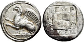 THRACE. Abdera. Tetradrachm (Circa 450-425 BC). Teleutagores, magistrate