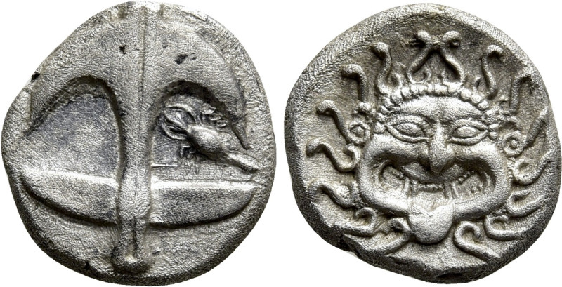 THRACE. Apollonia Pontika. Drachm (Circa 480/78-450 BC). 

Obv: Upright anchor...