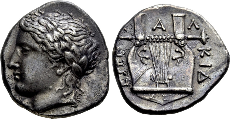 MACEDON. Chalkidian League. Tetradrachm (Circa 383-379 BC). Olynthos.

Obv: La...