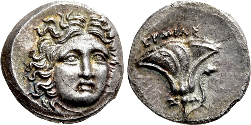 KINGS OF MACEDON. Perseus (179-168 BC). Drachm. Uncertain mint in Thessaly. Herm...