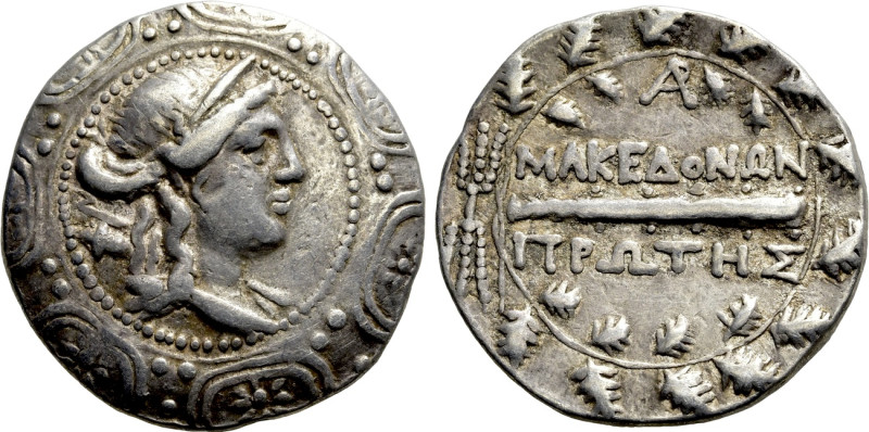 MACEDON UNDER ROMAN PROTECTORATE. First Meris. Tetradrachm (Circa 167-148 BC). A...