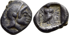 ATTICA. Athens. Obol (Circa 500/490-485/0 BC)