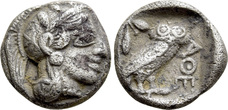 ATTICA. Athens. Drachm (Circa 454-404 BC). 

Obv: Helmeted head of Athena righ...