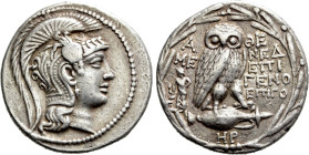 ATTICA. Athens. Tetradrachm (135/4 BC). New Style Coinage. Mened–, Epigen–, and Epigo–, magistrates