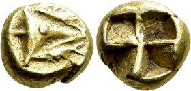 MYSIA. Kyzikos. EL Hemihekte - 1/12 stater (Circa 600-550 BC)