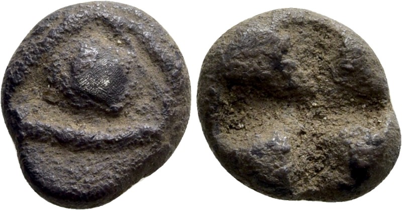 IONIA. Uncertain. Hemiobol (Circa 550-480 BC).

Obv: Human eye.
Rev: Incuse s...