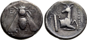 IONIA. Ephesos. Tetradrachm (Circa 390-325 BC). Androphorbos, magistrate