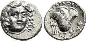 CARIA. Rhodes. Drachm (229-205 BC). Eukrates, magistrate
