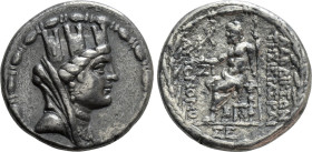 SELEUKIS & PIERIA. Laodicea ad Mare. Tetradrachm (78/7-17/6 BC). Dated CY 17 (65/4 BC)