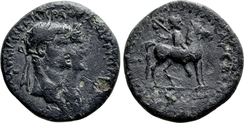 LYDIA. Mostene. Claudius, with Agrippina Minor (41-54). Ae. 

Obv: ΤΙ ΚΛΑΥΔΙΟΝ...
