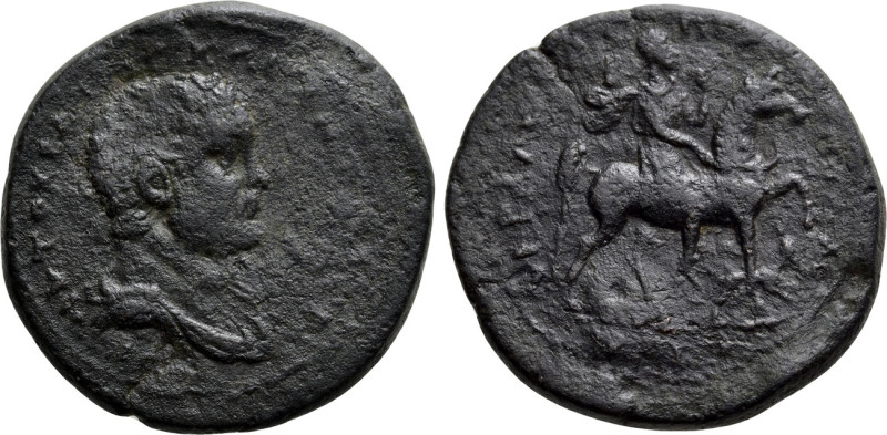 PHRYGIA. Hyrgaleis. Antoninus Pius (138-161). Ae. Apollodotos, strategos. 

Ob...